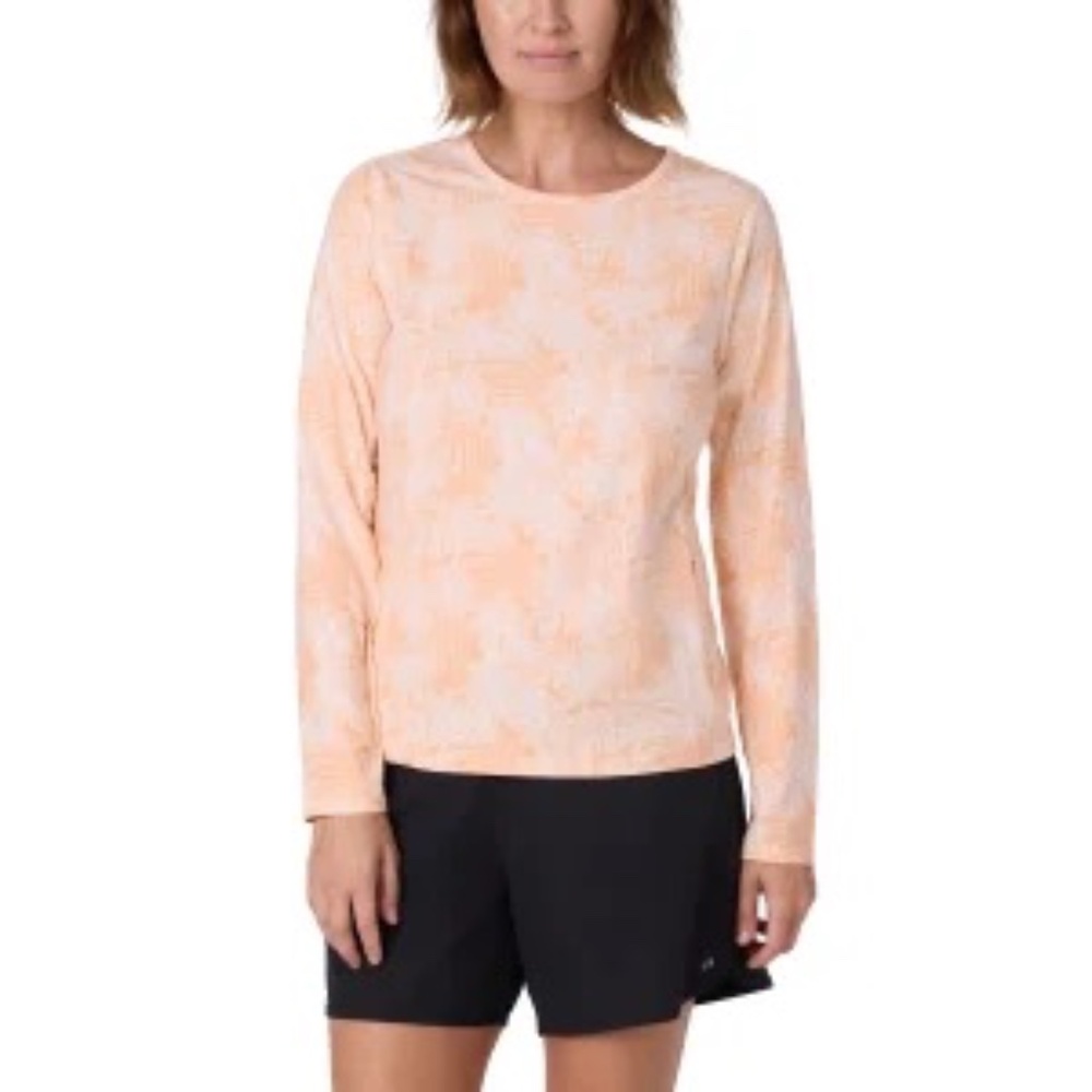 Hang Ten Solara Long Sleeve Sun Tee Navy UPF 50+ Women's Swim Shirt Small